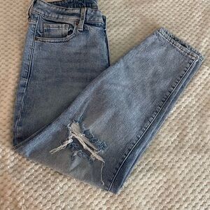 Old Navy Light Blue Distressed Skinny Jeans